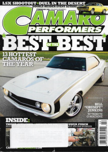 CAMARO PERFORMERS 2011 FEB - GRUMPY, '67 TRIBUTE G-MACHINE, LSX SHOOTOUT